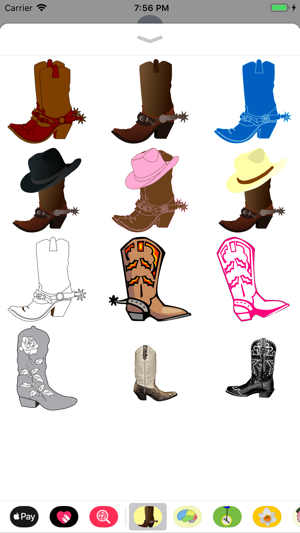 Cowboy Boots Sticker Pack(圖1)-速報App