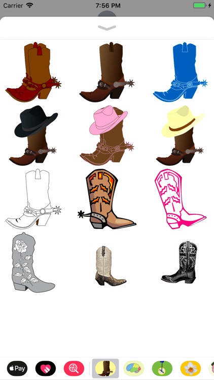 Cowboy Boots Sticker Pack