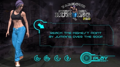 Parkour Stunt Girl Running Pro screenshot 1