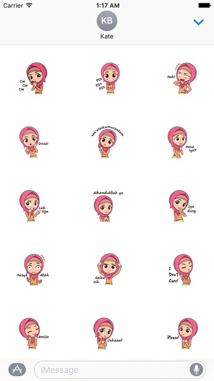 Adorable Hijab Girl Sticker