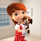 The cutest little doll, Anya is a little girl who loves to play and care for her puppies