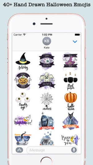 Watercolor Halloween Text Card(圖3)-速報App