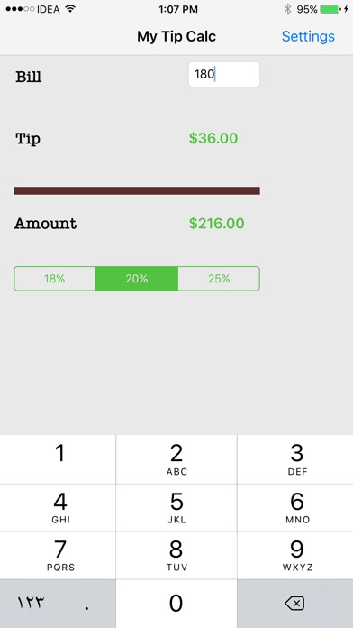 My Tip Calc screenshot 2