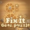 Fix it logic Gear Puzzle The rules are easy, just move the light gears and connect them with the red gears so that everything rotates