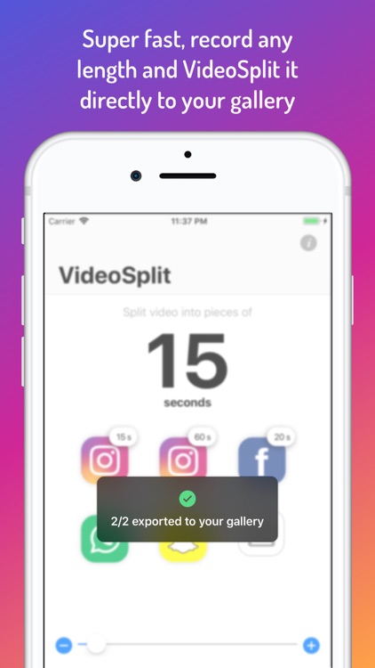 VideoSplit HD for Instagram screenshot-3