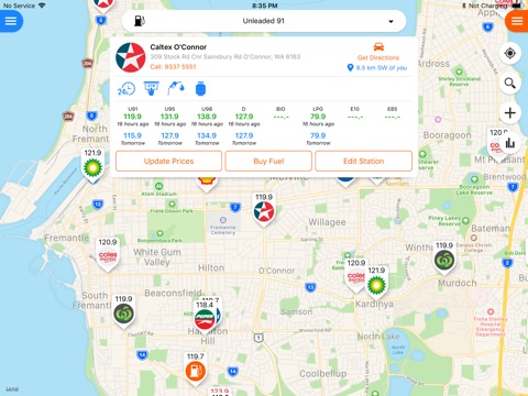 Fuel Map Australia screenshot 3