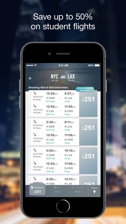 Flights by StudentUniverse