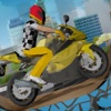 Blocky Sports Bike Crash