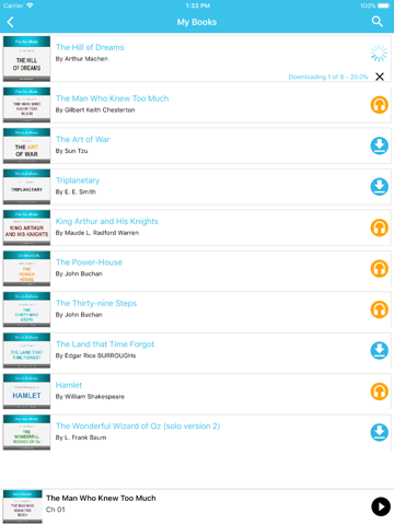 Mysteries & Thriller Audiobook - náhled