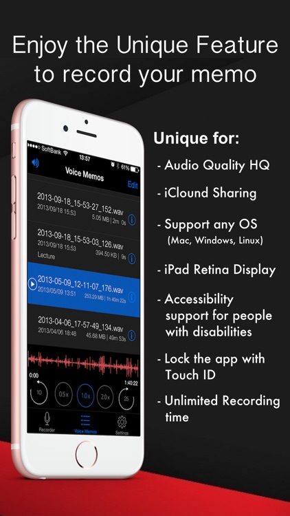 Voice Recorder HD-Audio Recording,Playback,Sharing