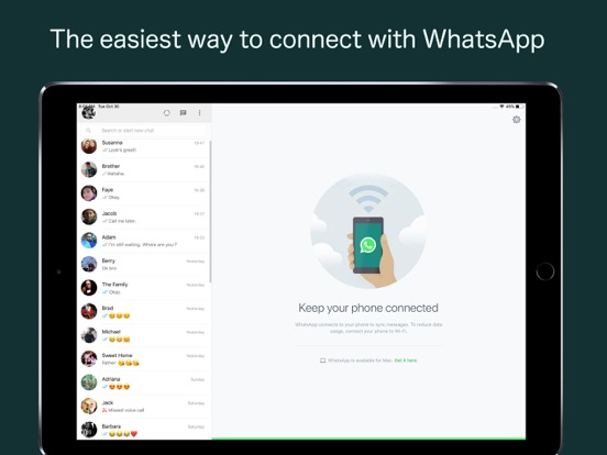 Messaging for WhatsApp on iPadのおすすめ画像1