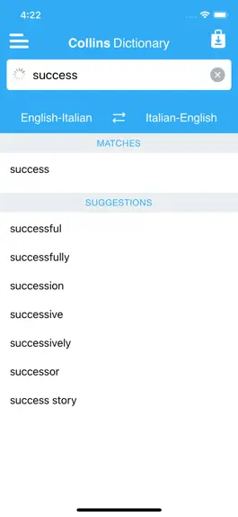 Game screenshot Collins Italian Dictionary apk