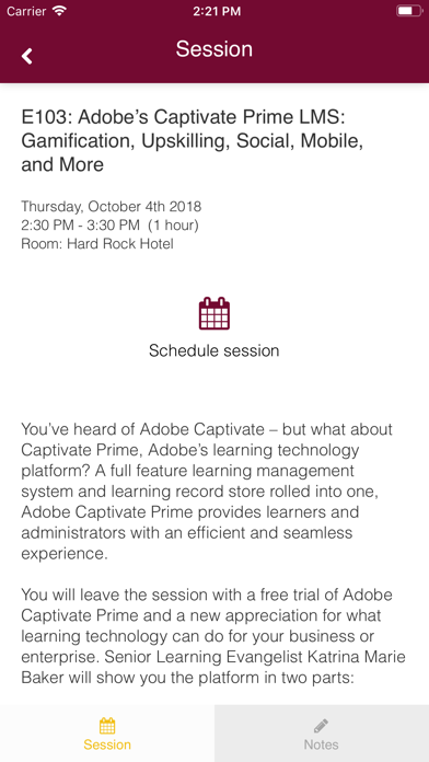 Adobe Learning Summit 2018 screenshot 4