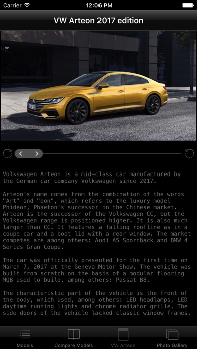 CarSpecs VW Arteon 2017 screenshot 4
