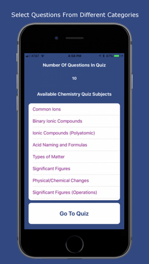 General Chemistry Quiz