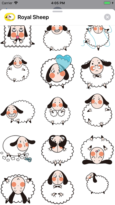 Royal Sheep Animated Stickers screenshot 2