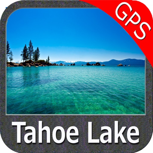 Lake Tahoe California GPS fishing chart offline icon