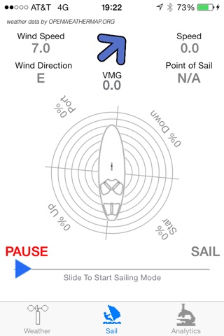 WindIQ technical sailing analysis tool screenshot 2