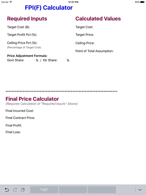 FPIF Calculator