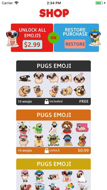 PugsEMOJI - Pug Emoji Keyboard screenshot-4