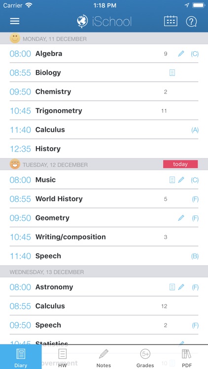 iSchool - School diary