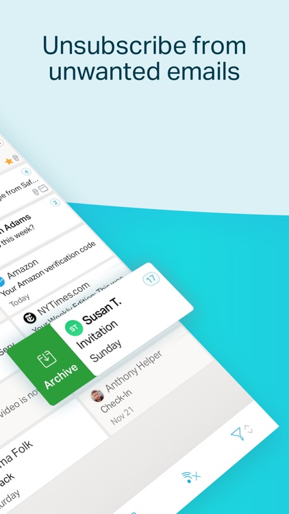 Chuck Email: Organized Mailbox