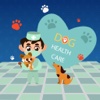Happy Healthy Dog: Vet Care & Grooming Stickers