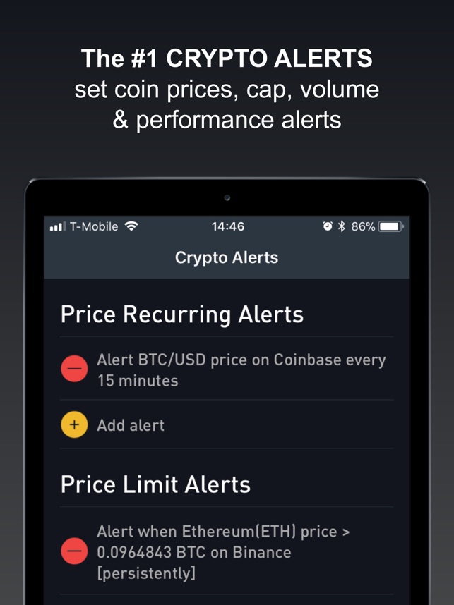 crypto price tracker app ios