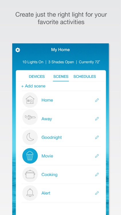 Lutron Caséta & RA2 Select app