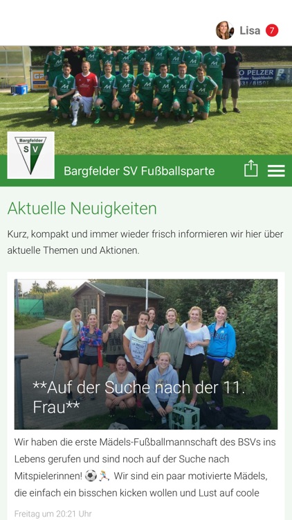 Bargfelder SV Fußballsparte