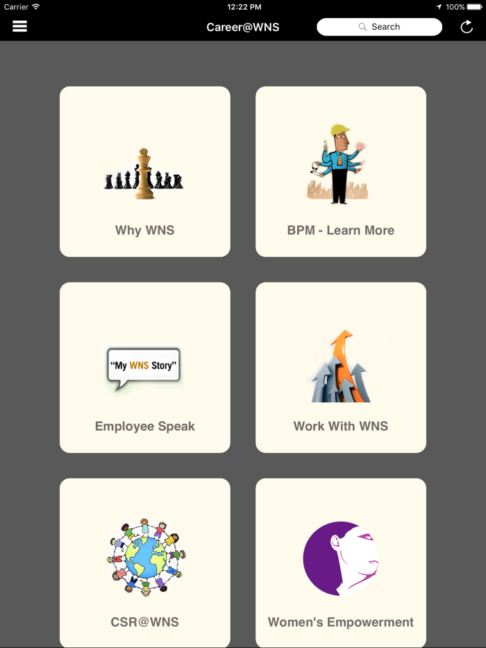 WNS Careers on Mobile