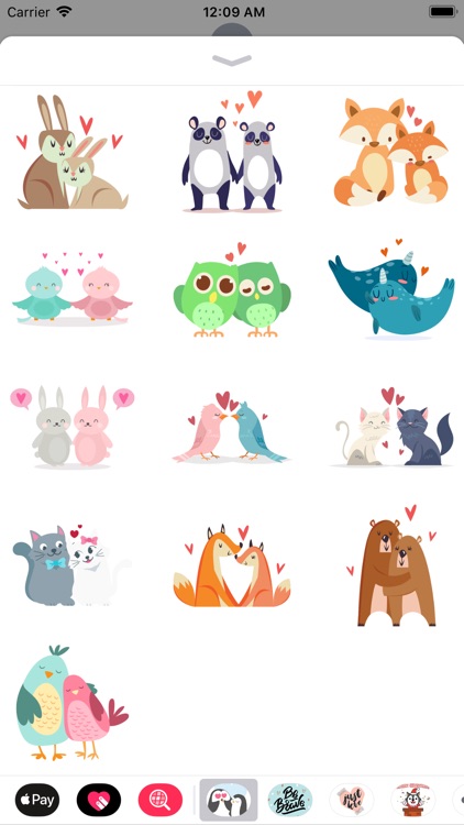 Valentine Couple Love Stickers