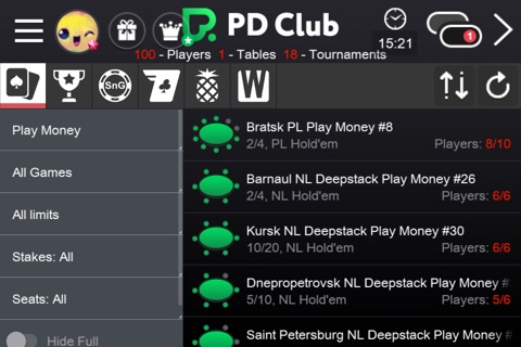 Скриншот из PD Club