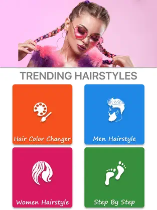 Screenshot 1 Cambiador de color de pelo.. iphone