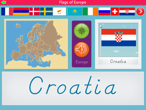 Flags of Europe - Montessori Approach to Geography screenshot 3