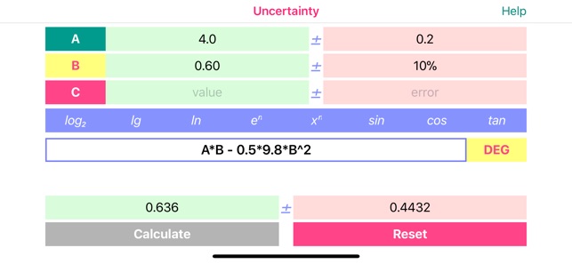 Uncertainty Calculator(圖2)-速報App