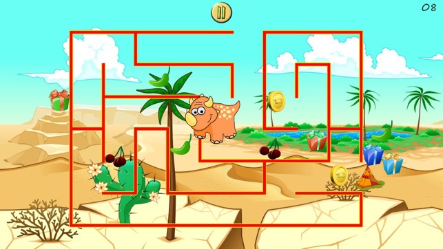 ‎Dino Maze: kids learning games Screenshot