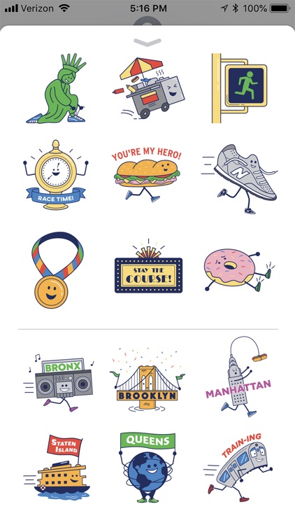 TCS NYC Marathon Sticker Pack