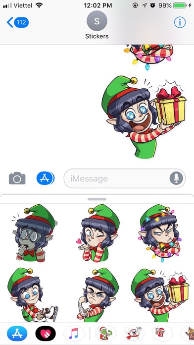 Christmas Santa Funny Sticker screenshot 2