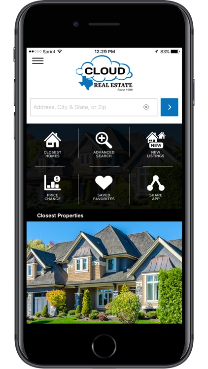 Cloud Real Estate Home Search