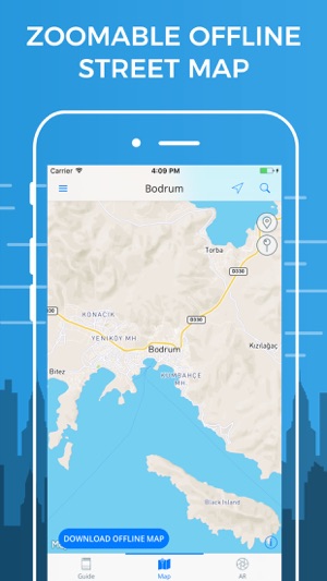 Bodrum Travel Guide with Offline Street Map(圖3)-速報App