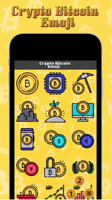 Crypto Bitcoin Emoji screenshot 2