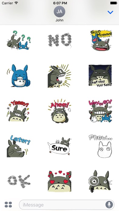 Totoro Emotions Stickers screenshot 4