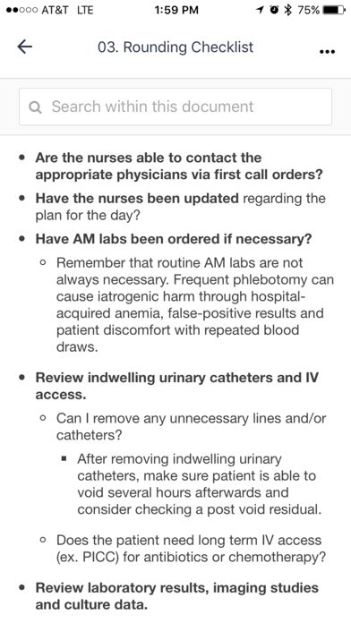 Hospitalist Handbook screenshot1