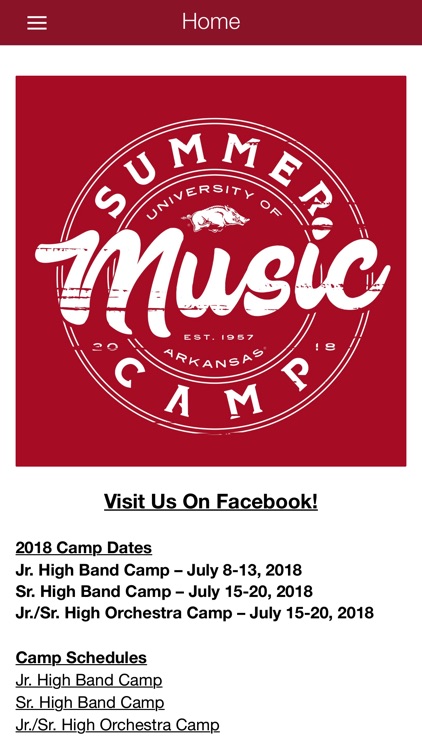 U of A Summer Music Camps