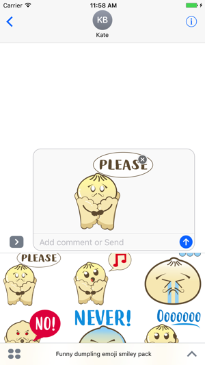 Funny dumpling emoji smiley pack(圖2)-速報App