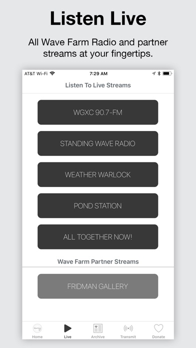 Wave Farm Radio screenshot 2