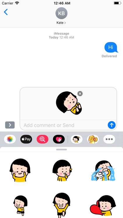 Little Girl Mimi Sticker