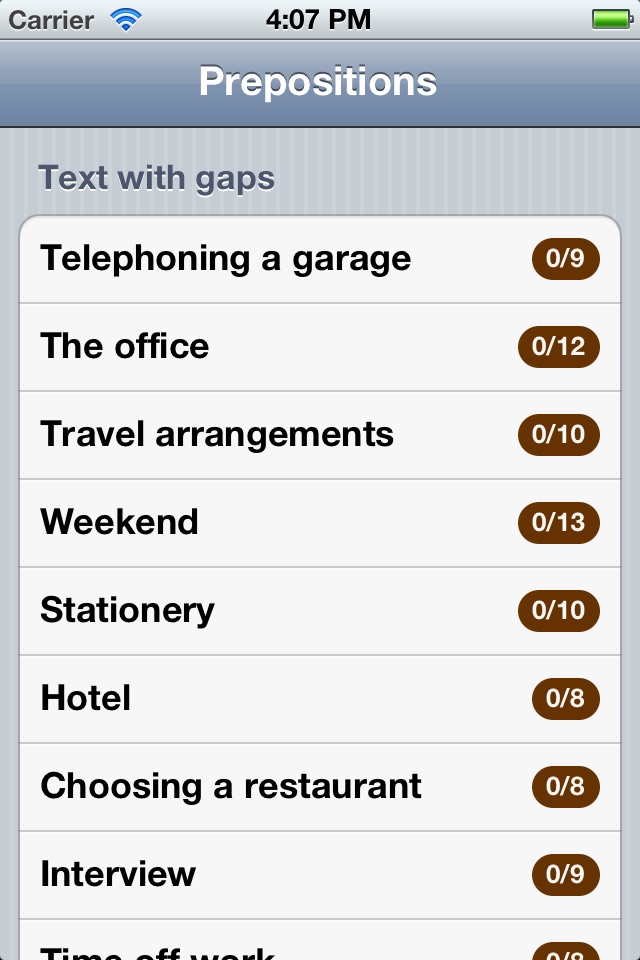 Prepositions screenshot 3