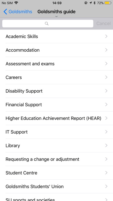 Goldsmiths Student App screenshot 2